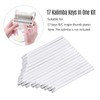 17 Keys Thumb Piano Keys Replacement Kit Manganese Steel for