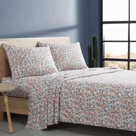 Wrangler - Full Sheet Set, Silky & Lightweight Bedding Set, Floral Home Decor, Yellowstone Inspired, Oeko-Tex Certified (Westward Floral Beige, Full)