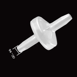 ANPTGHT One Way Check Valve, 1/4"(6MM) Hose Barb Non Return Ozone Resistance Plastic Valve for Water Fuel Oil Air Gas (Pack of 3)