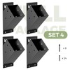 8 Pcs Pergola Brackets, 45-Degree Angle Bracket, Fit for 4''x4''
