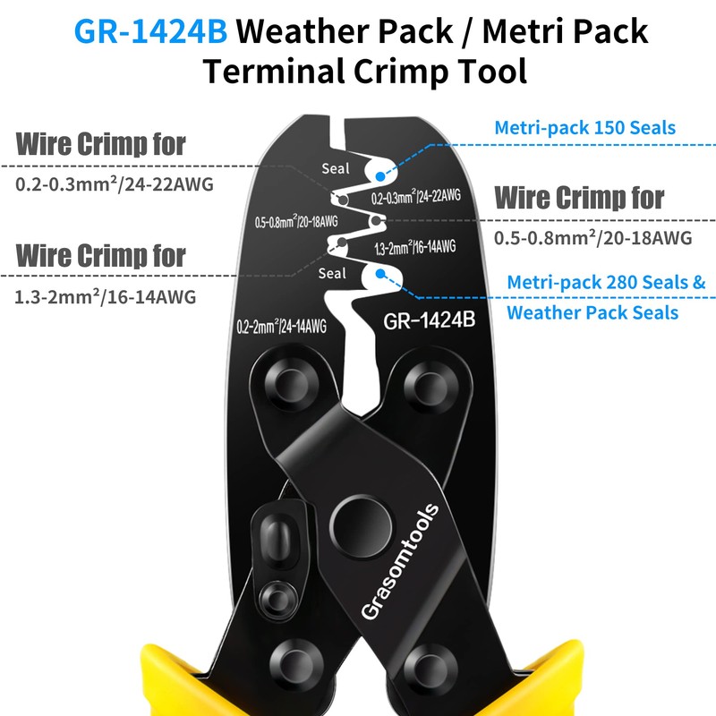 Open Cylinder Crimping Tool for Molex DELPHI AMP TYCO German