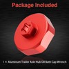 KPALAG Aluminum Trailer Axle Hub Oil Bath Cap Wrench Compatible