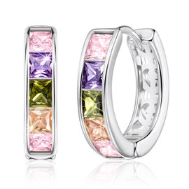 Linawe Small Hoop Earrings, Piercing Ring, Helix Earrings, Nickel-Free Jewellery, Women, Gold, Rose Gold, Silver, Mini Hoop Earrings, Copper Brass, Moissanite