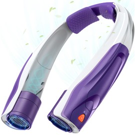 BOTDOYS Hands-Free Portable Neck Fans - 6000mAh High Capacity Battery, USB Dual Port Fast Charging, Ultra-Quiet 6 Speeds Cooling Air, 360° Airflow for Outdoor, Indoor, Office, Travel - Purple