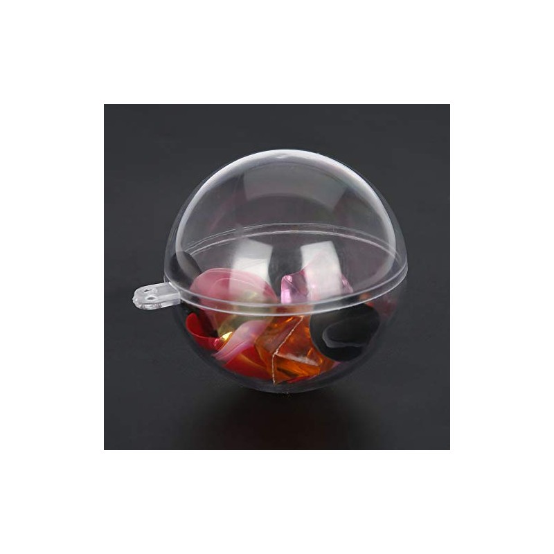 Bola de plástico transparente rellenable, 20 bolas de acrílico transparente,
