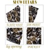 fohemr Outfit Men's Baroque 2-Piece Golden Chain Pattern Shirt Shorts