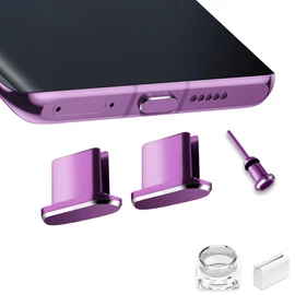 VIWIEU USB Type C Cap, Connector Dustproof Protective Cover, Portable Type C Port Charging Hole Terminal, Dustproof Plug, Made of Precision Aluminum, Super Durable, SIM Card Removal, Dustproof,