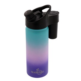 Suds2Go Stainless Steel Water Bottle & Portable Hand Washing Station – 20oz Insulated Leakproof with Foam Dispenser for Camping, Travel, Outdoor Activities, As Seen on Shark Tank - Bubble Gum