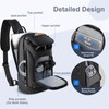 hk Sling Bag for Man, Waterproof Utility Crossbody Bag with