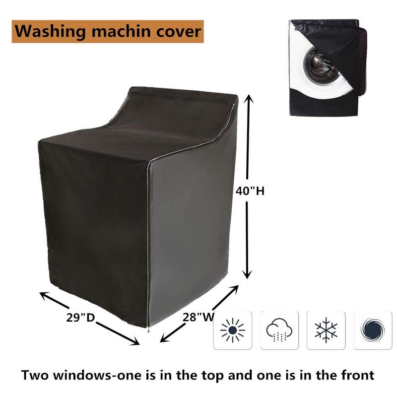 2Pack Washing machine cover,Fit for Outdoor Top Load and Front