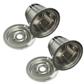 Milalei Reusable K Cups Filters Universal compatible with Keurig 2.0 & 1.0 Single Cup Coffee Makers K Cups Coffee Pod Filters 2 Pack