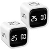 Rotating Pomodoro Timer 5, 25, 10 50 Minutes Preset, Desk