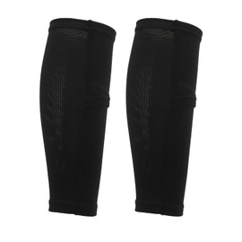 Ongwan Soccer Sleeve Stocking Socks Pocket Shin Guards Shin Guards Insert Fixing Anti-Slip Breathable Comfortable Wear Muscle Tension Relief Elastic Design Nylon 1 Pair (M)