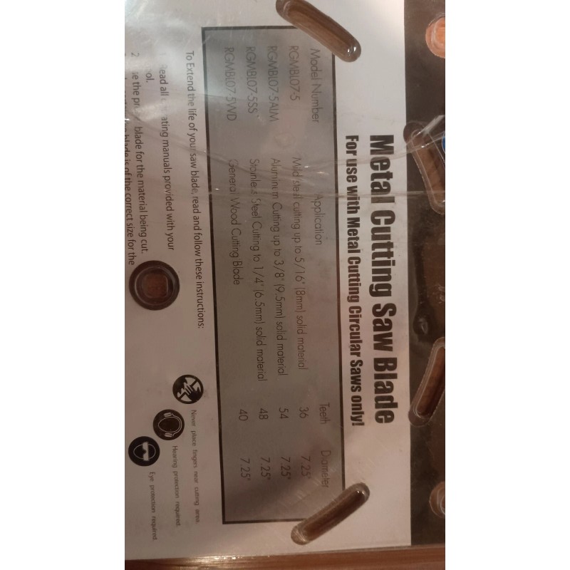 STEELMAX 7 1/4" Tungsten Carbide Tipped Wood Cutting Saw Blade