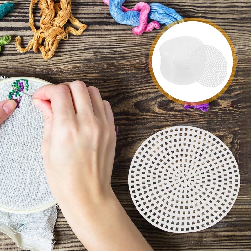 - 10 hojas de malla de lona de plástico transparente