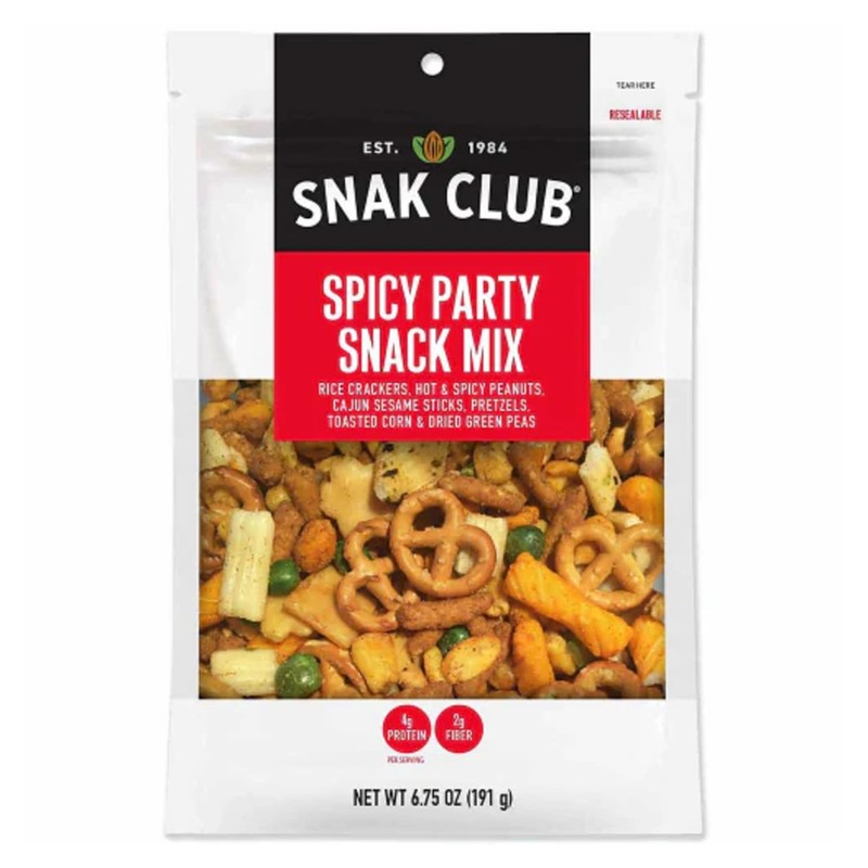 Snak Club Spicy Party Mix Resealable…