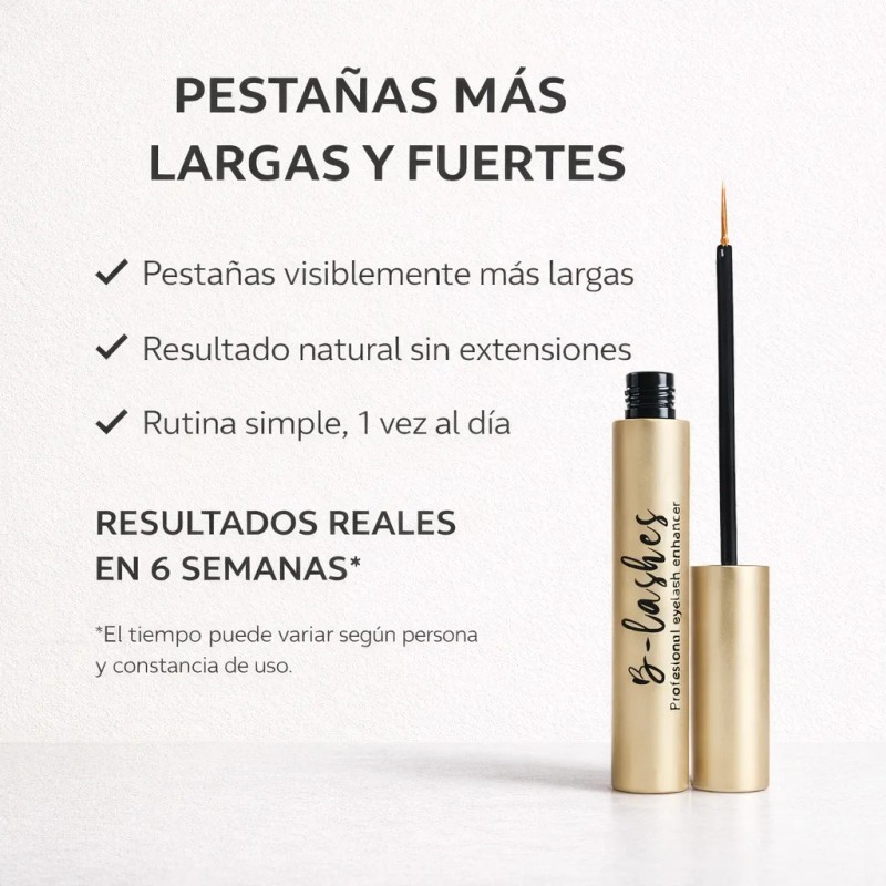 B-lashes Suero Crecimiento Pestañas Largas Origen Natural