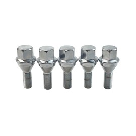 5 pcs 611-005 6511051AA Wheel Lug Bolts M12x1.25 Upgrade 19mm Hex Length 28mm for 14-23 Jeep Cherokee (Sliver