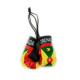 Red Hat Ent Hanging Car Mirror Mini Boxing Gloves (Grenada)