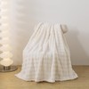 DJDEA Large Soft Fleece Throw Blanket White 127 * 153