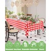 Smiry 8 Packs Gingham Disposable Table Cloth, 54 x 108