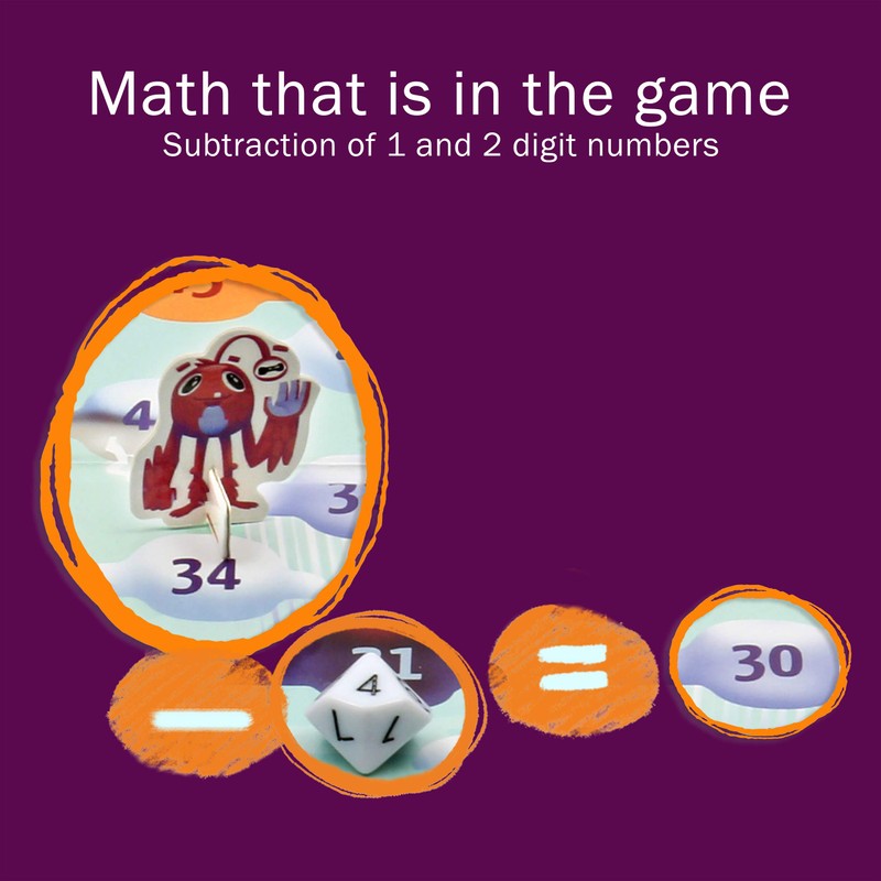 Logic Roots Cloud Hoppers Addition and Subtraction Game - Fun