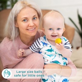 Ulanik Balls in Cups Large Toddler Montessori Toys for 1 Year Old + Wooden...