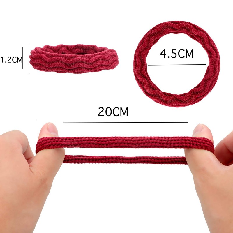 BIANHUAN Hair Ties, Ring Elastics, Colorful, Washable, Cute, Large Capacity,