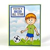 Sports Football Basketball Baseball Stamps for Card-Making and Scrapbooking by