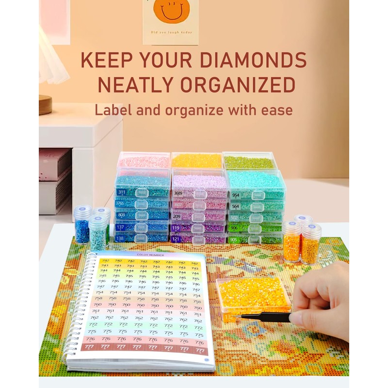 4000+ Diamond Art Stickers ＆ Labels – 36 Sheets Diamond