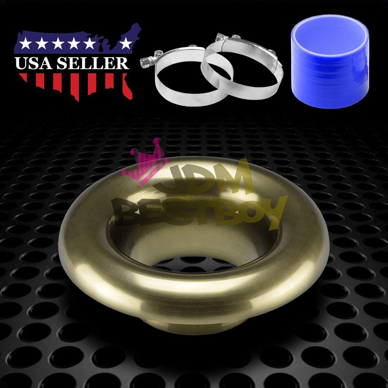 JDMBESTBOY 3" Bronze Short Ram Cold Air Intake Turbo Horn