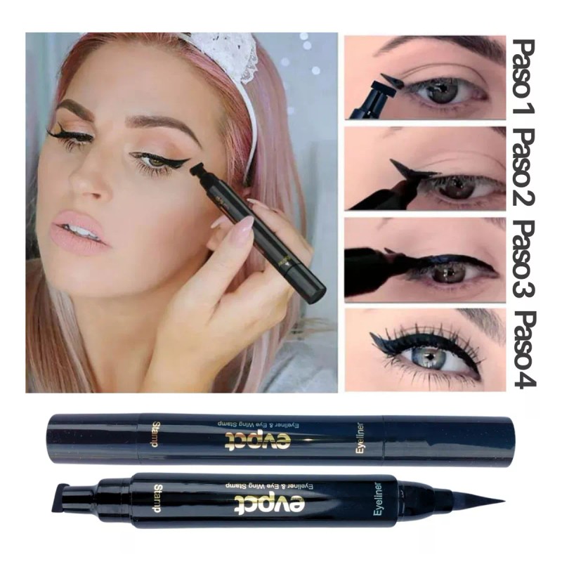 Universo en Linea Delineador Doble Sello De Gato Indeleble Waterproof