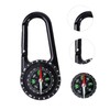 NOLITOY Compass Climbing Carabiner Clip Hook with Compass Outdoor Navigation