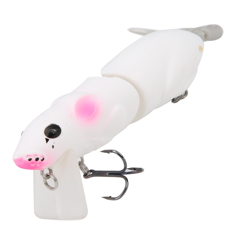 Artificial Simulation Mouse Shape Lure Bait Fishing Accessories with Treble