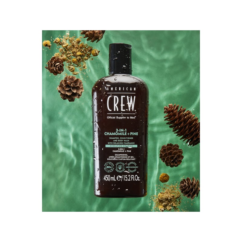 American Crew 3-In-1 Relaxing Chamomile + Pine 450ml