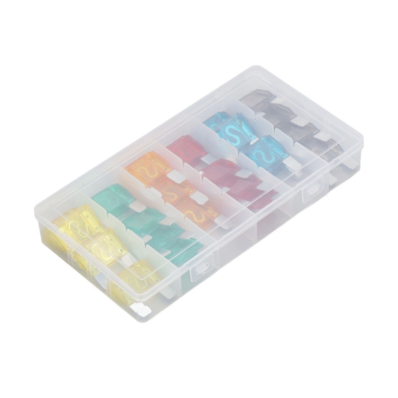 24PCS Car Blade Fuses Zinc Alloy Fuse Assortment Set Automobile