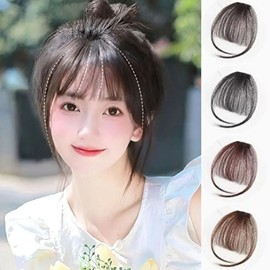 Bangs see-through bangs hairpiece snap partial wig (KYR-WFHB6FX) natural black / 앞머리 시스루뱅 헤어피스 똑딱이 부분가발 (KYR-WFHB6FX) 내츄럴블랙