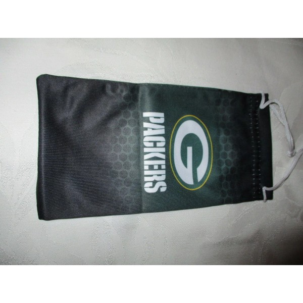 GREEN BAY PACKERS Microfiber Drawstring Eyeglasses Bag/Cleaning Cloth #01 -