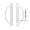 DECEBALUS Offset Position Keyed Sliding Patio Door Handleset with Mortise