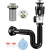 RODISHOMM Siphon Drain Pipe Kit for Sink, Odour-Proof Drain Fitting