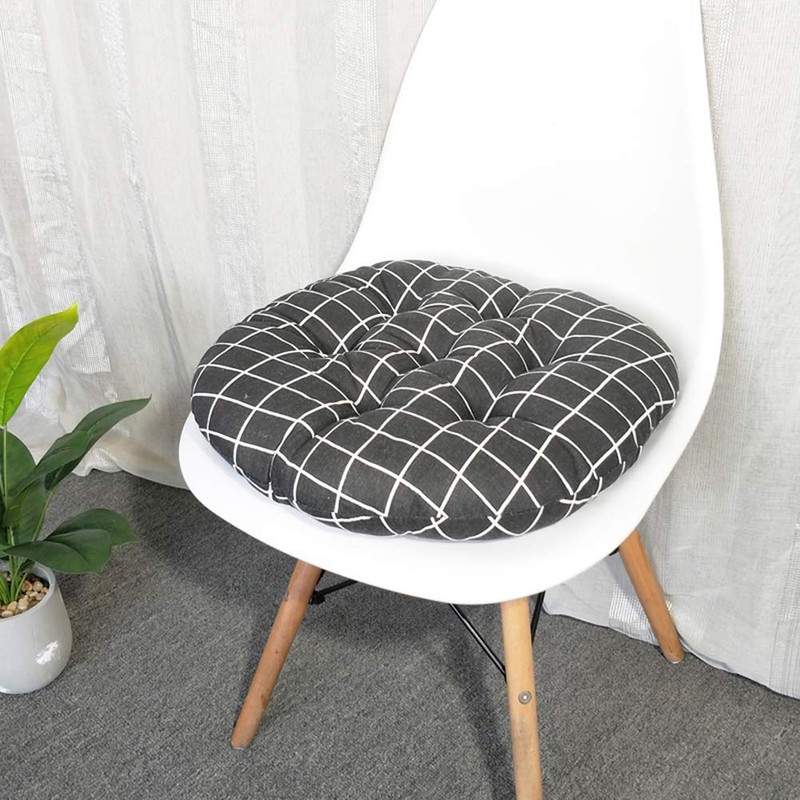 XSlive Round Chair Cushions Seat Cushion Boho Pattern Soft Thick