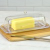 Youngever Plastic Butter Keeper, Reusable Clear Butter Dish, Butter Container