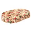 ANRO Oilcloth Tablecloth Oilcloth Tablecloth Country House Roses Letters Round