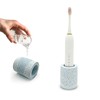 DiatZeno Single Toothbrush Holders for Bathrooms - Diatomite Quick-Dry Organizer,