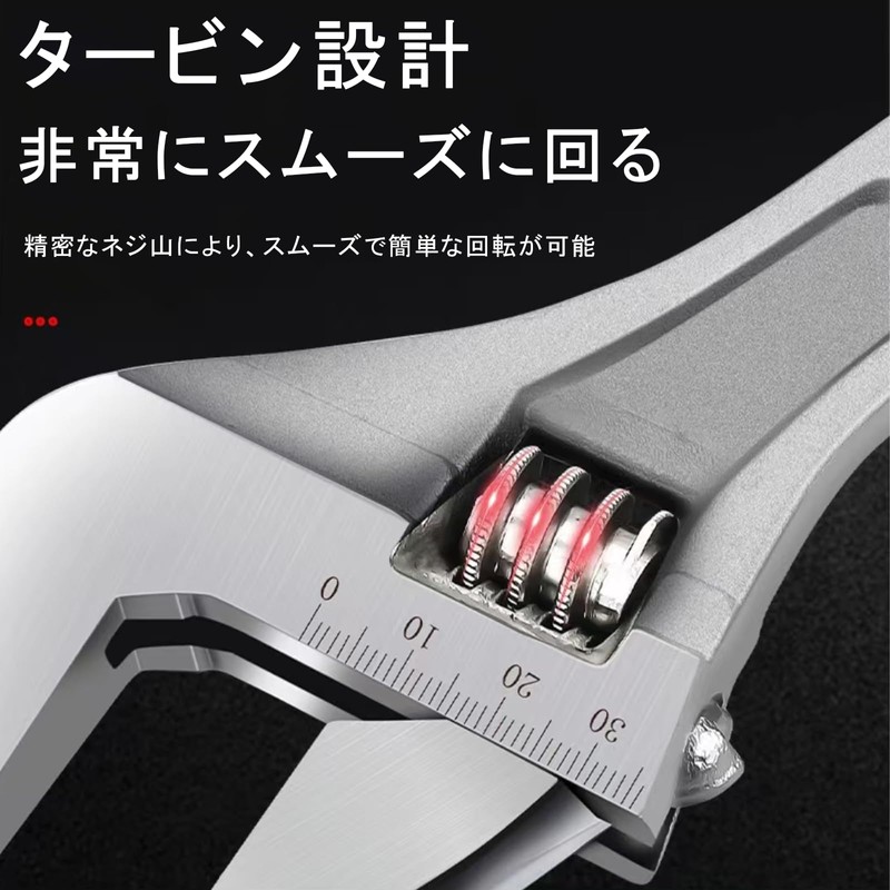 スパナ アジャスタブルスパナ 多機能 電気技師安全レンチ 金属製アジャスタブルレンチ 車メンテナンス 自動車修理 作業工具 水パイプレンチ 工具