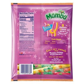 Sticks Mamba Fruit Chews Magic Sticks Chewy Fruity Candy Sticks Pack Of 12 - 6.3oz Each