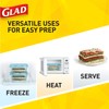 Gladware Freezerware Food Storage Containers, Large Rectangle Holds 64 Ounces
