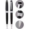 CROSS BAILEY BALLPOINT PEN BLACK LACQUER WITH CROSS PEN GIFT