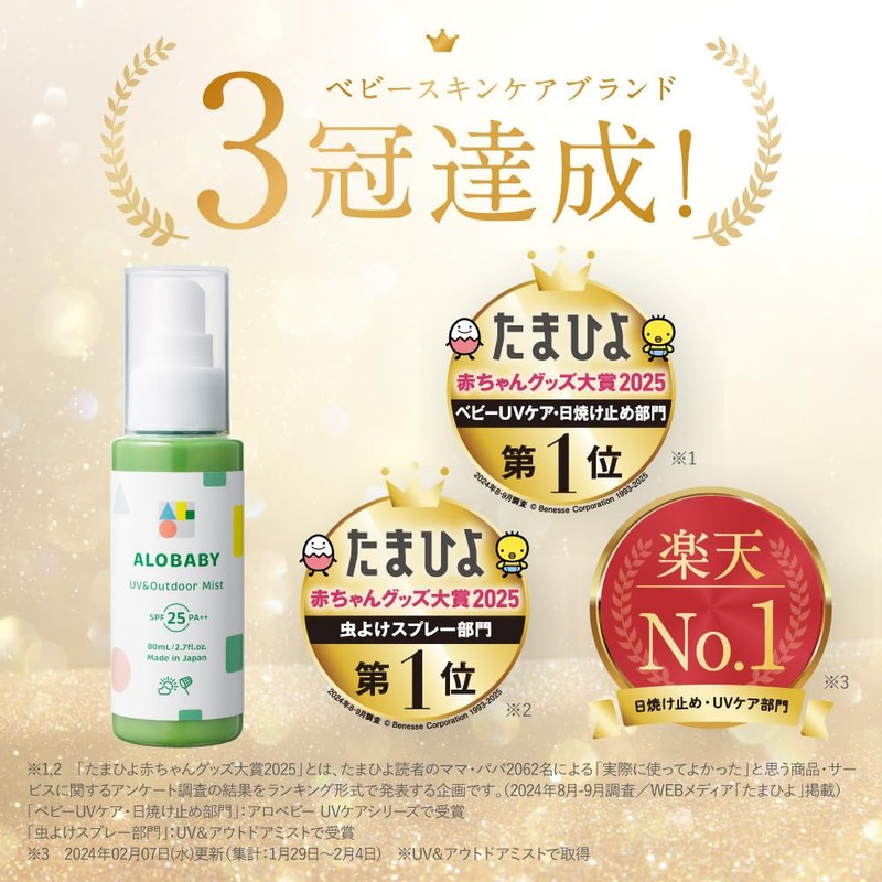 Arobaby Sunscreen, Waterproof, UV Milk, No Deeting, No UV Absorbent,