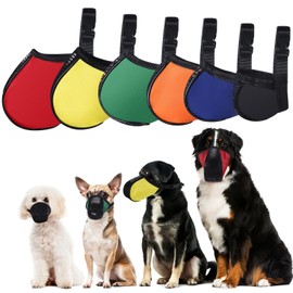 Shinylin 6 Sizes Dog Muzzle Basket Air Mesh Muzzle, Snap Fastener, 6 Colors